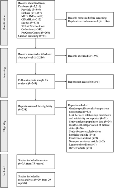 Суицидальность у мужчин после разрыва отношений: систематический обзор и метаанализ глобальных данных