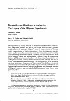 Подчинение авторитету с подлинной жертвой